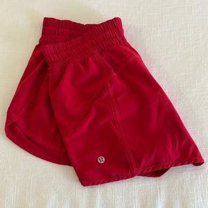 Lululemon low waisted lined tracker shorts